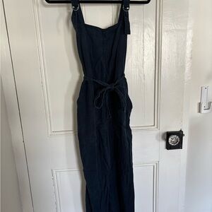 Abercrombie and Fitch Dark Blue Sleeveless overalls